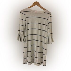 Sundry Bell Sleeve Striped Dress
